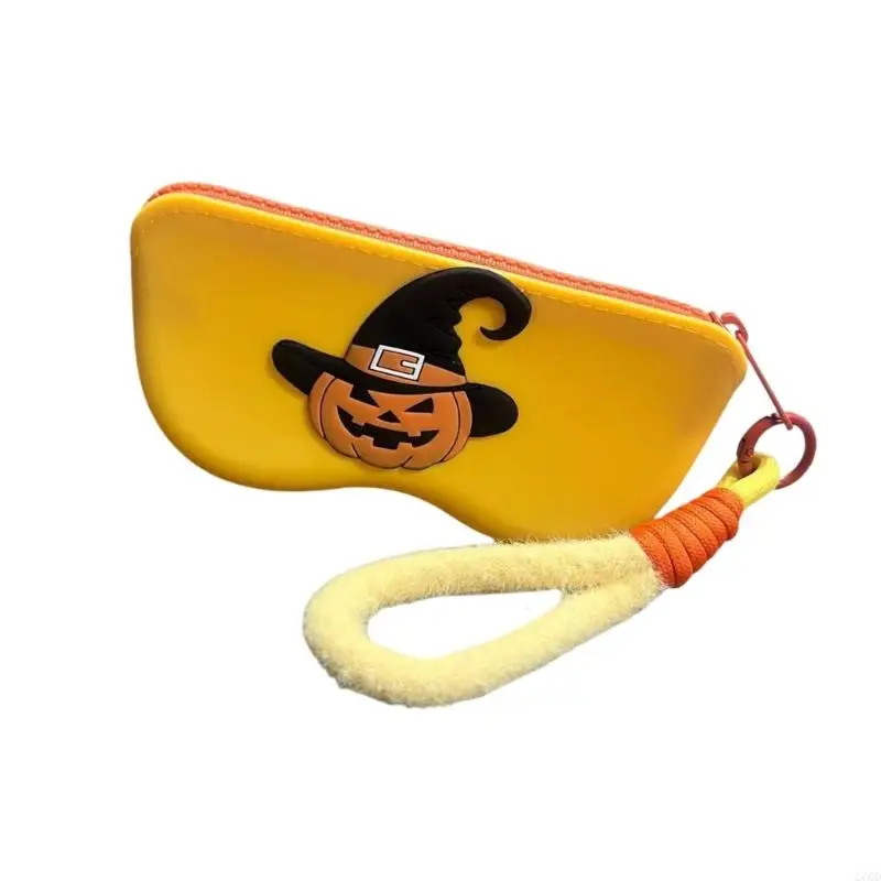 Suporte óculos silicone amigável 270D Caso armazenamento multiuso acessório Halloween para óculos itens pequenos