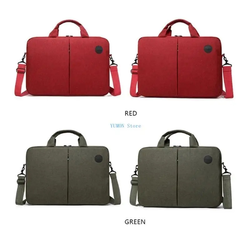 D0UD حقيبة كمبيوتر محمول رفيعة، حقيبة كروس، حقائب كتف للكمبيوتر المحمول حتى 15.6 بوصة