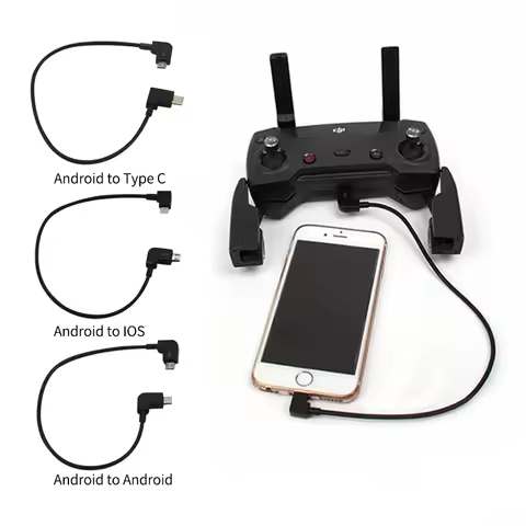 Data Cable For DJI Spark/MAVIC Pro/Mavic 2 Air Control Micro USB to Lighting/type C/Micro USB line for IPhone For Pad For xiaomi