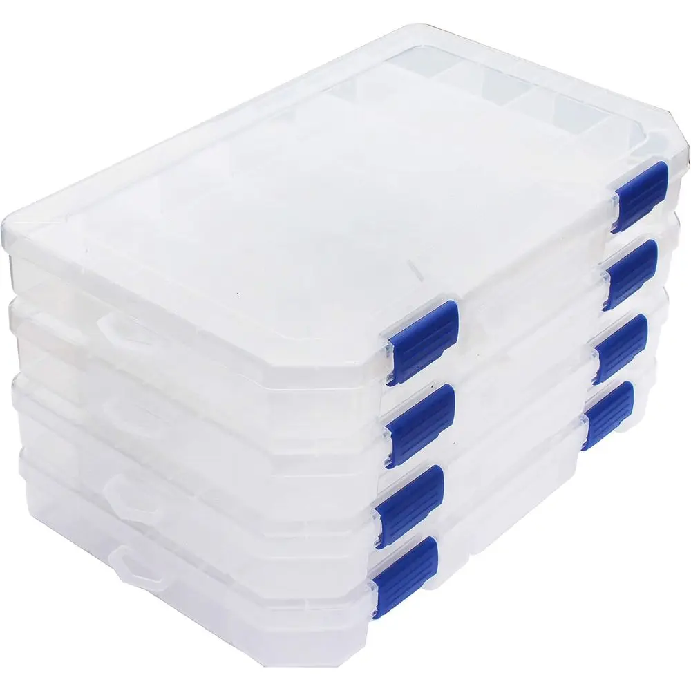 

Plastic Tackle Storage Organizer with 4 Adjustable Trays, 3700 Capacity