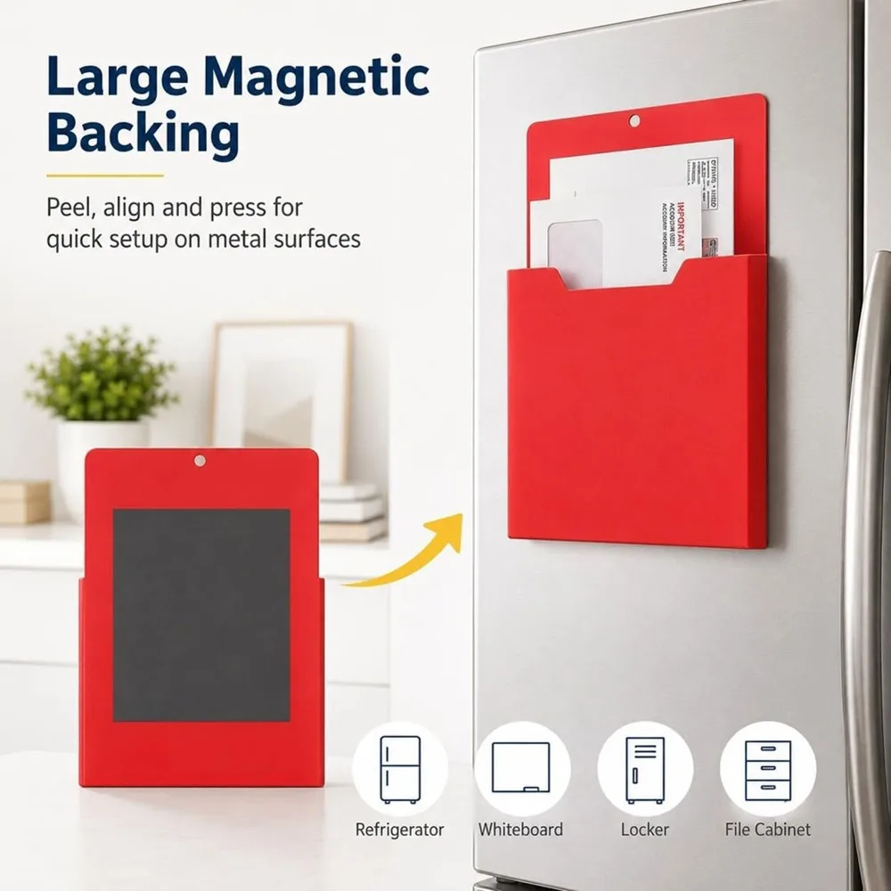 [lxya68z-]-4-portadocumenti-magnetici-da-frigorifero-organizer-per-documenti-portadocumenti-magnetico-per-frigorifero
