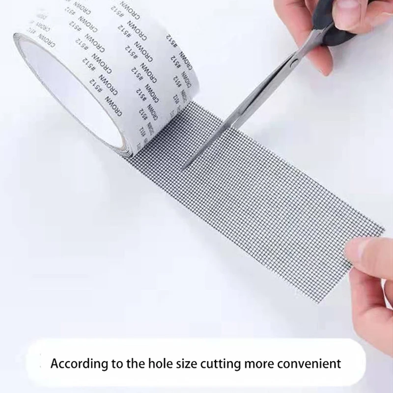 Net Mesh Repair Tape Window Screen Repair Tape Self-adhesive Door Fix Patch Anti-Insect Mosquito Fly Mesh Broken Holes Repair