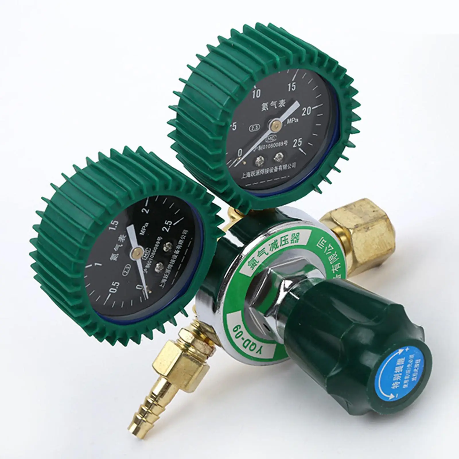 High Pressure Nitrogen Regulator Gauge Brass Equipment for Argon Gas Welding with Flow Meter and Durable Copper Body