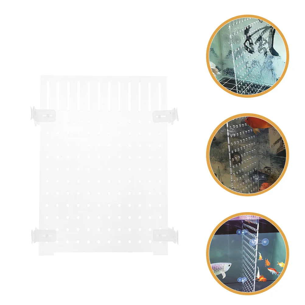 

Fish Tank Divider Support Clear Acrylic Isolation Board for Aquarium Separation Breeding Fry Protection Smooth Safe Environment