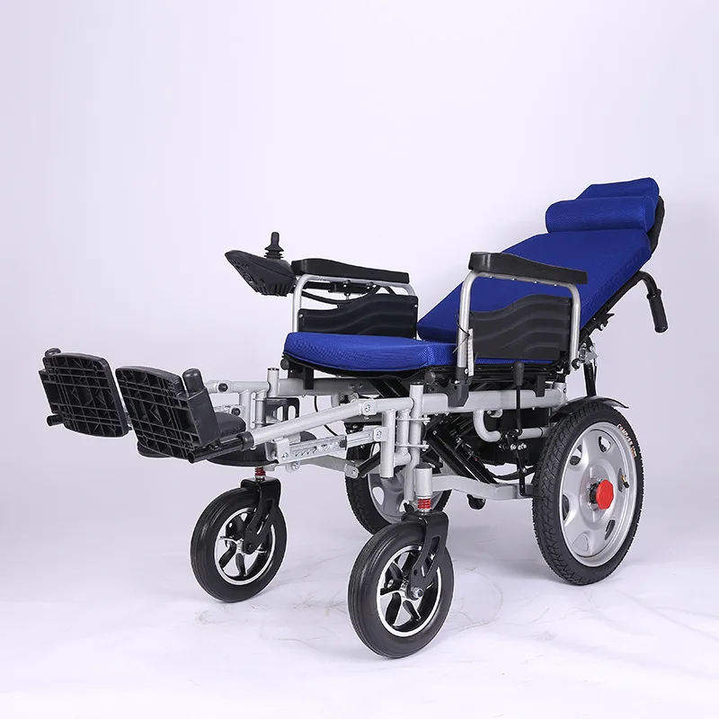 Electric wheelchair manufacturers folding light automatic intelligent reclining disabled the elderly four-wheel scooter wheelcha