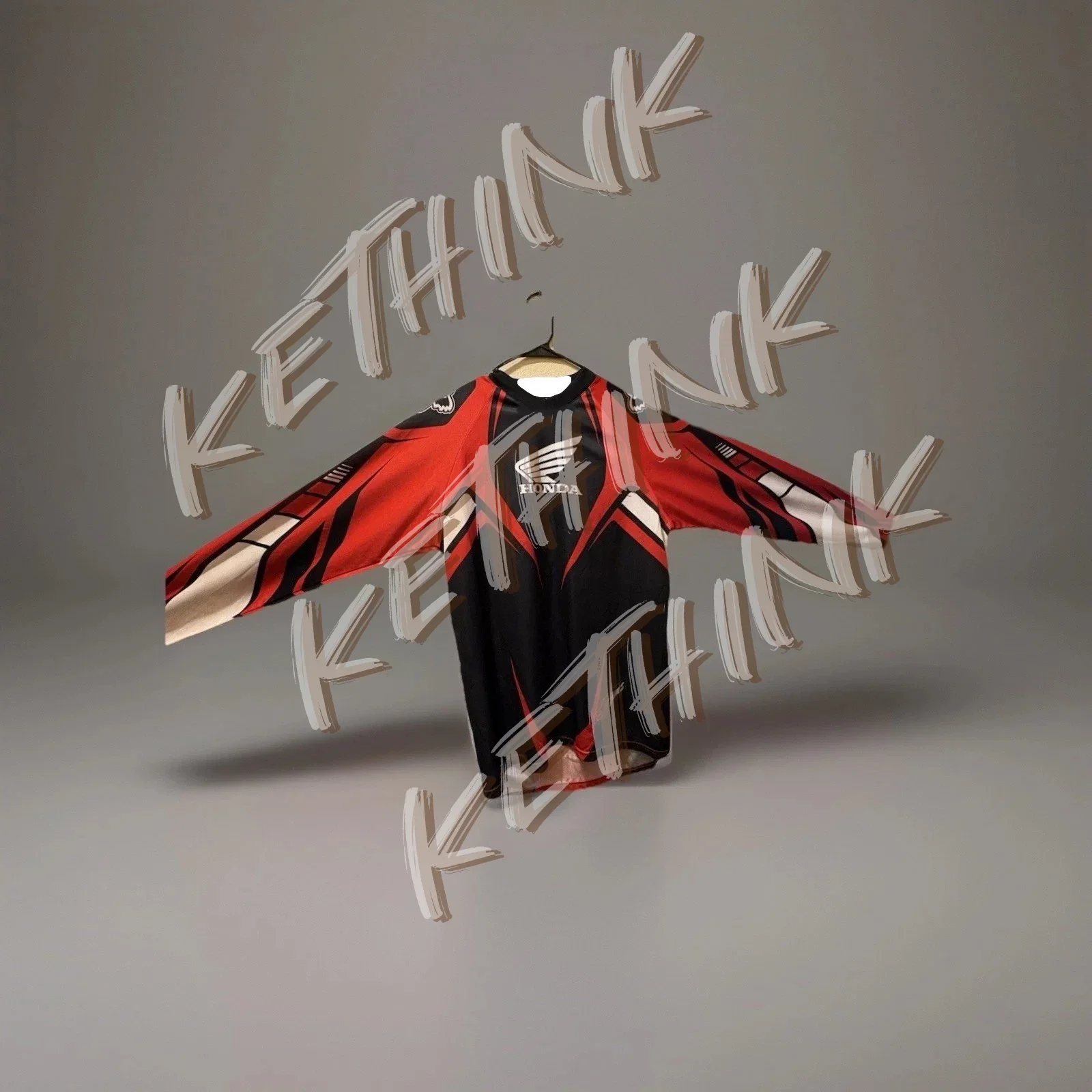 

Vintage Honda Red Riders Racing Motocross Jersey Shirt AOP ,Y2K Breathable Riding Shirt for Dirt Bike and Mountain Racing