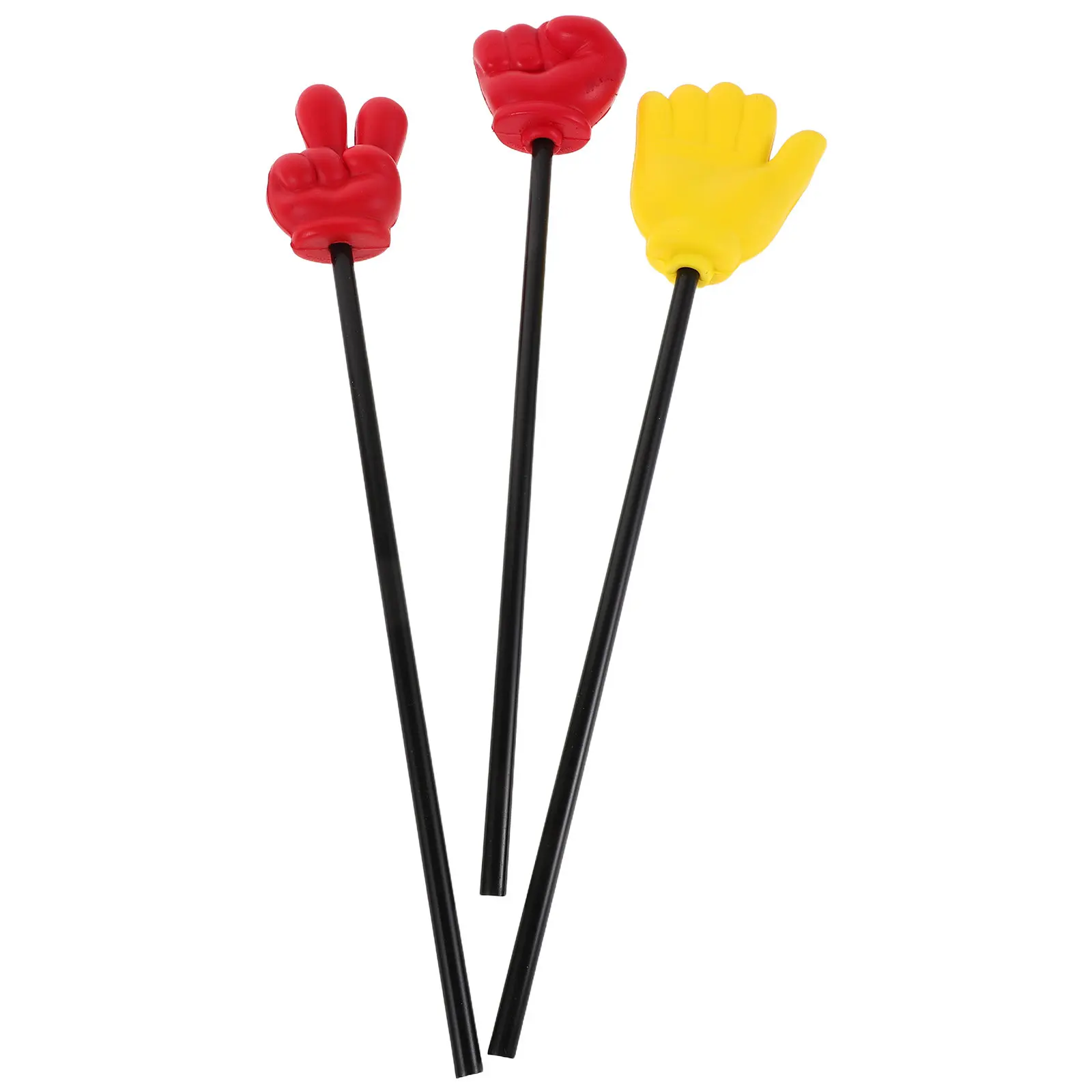 3Pcs Foam Finger Pointer Sticks Handheld Gesture Rod Party Game Prop Mini Teaching Pointer Classroom Dance Performance Gesture