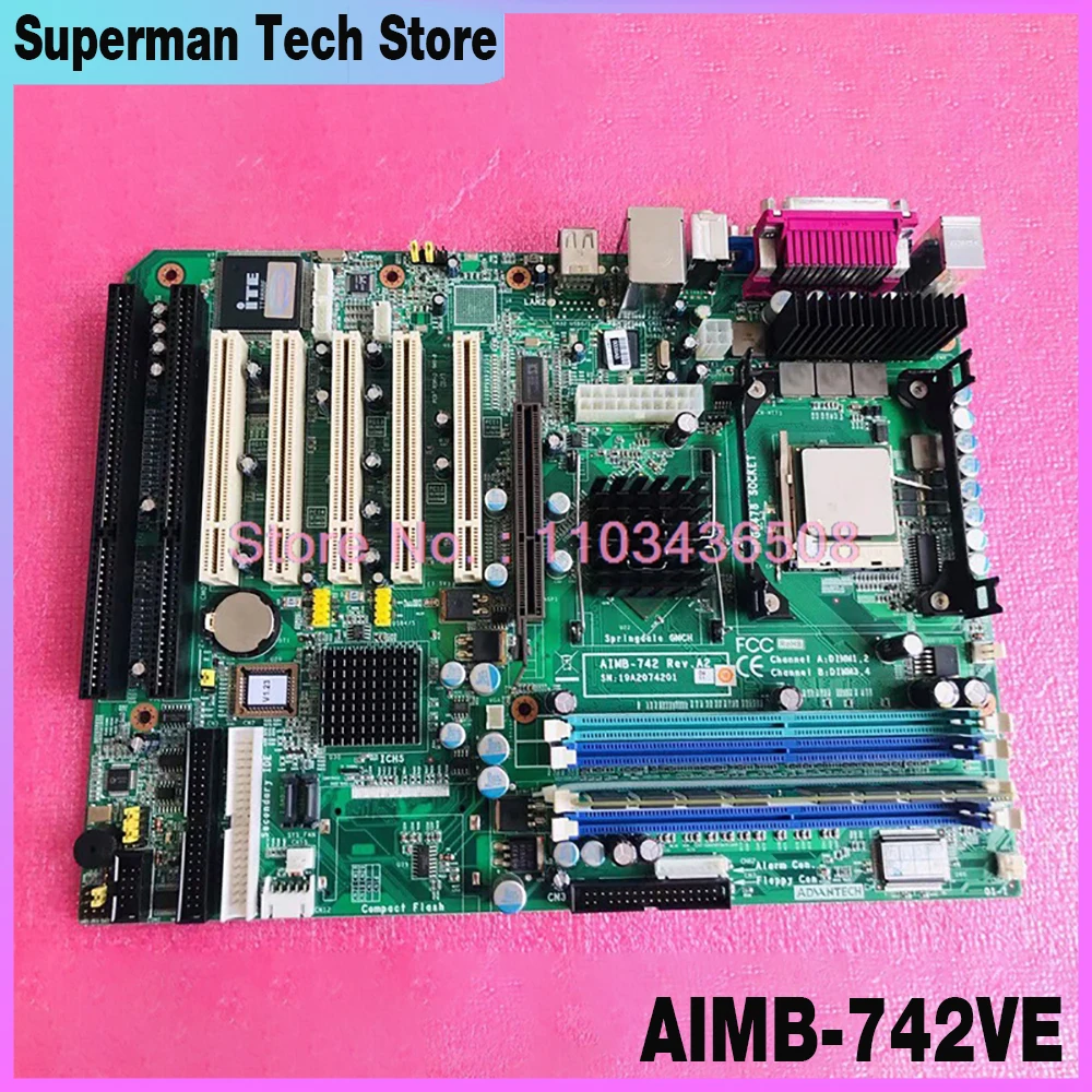 Материнская плата для промышленного компьютера Advantech с 2 слотами для Isa AIMB-742 A2