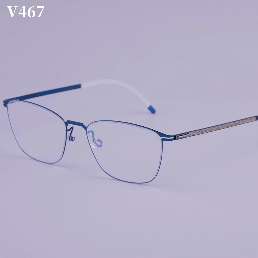New Germany Men\'s Square Screwless Glasses Frame Women Fashion Ultralight Brand Designer Eyewear Business Eyeglasses Spectacles