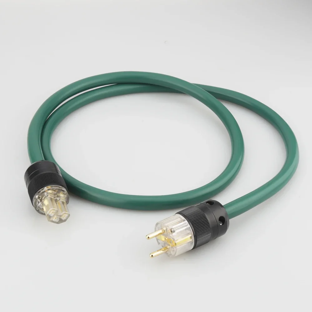 P107 AC Schuko Power Cable with C13 IEC cord hifi AMP/CD Mains EU US Power Cable HIFI Audiophile