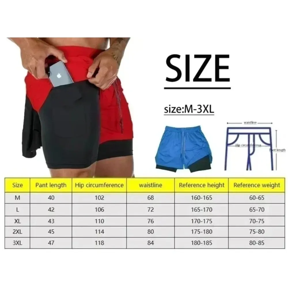 Dragon Ball Anime GOKU Peripheral Printed Summer Double-layer Shorts for Men and Women Commuting Sports Daily Sports Shorts