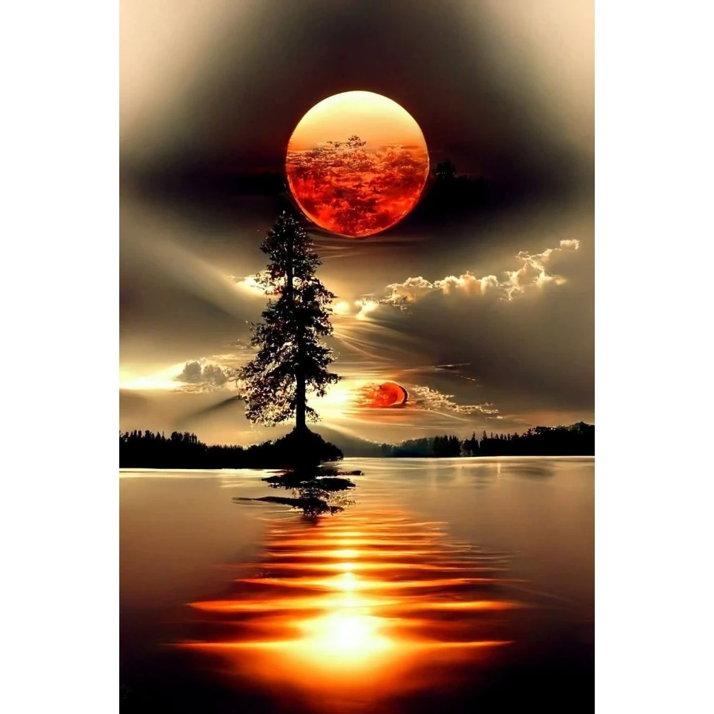 

500/1000/1200/2000 PCS Jigsaw Puzzles Beautiful Landscape Family Activity Games for Bedroom Gameroom Home Decor Gift