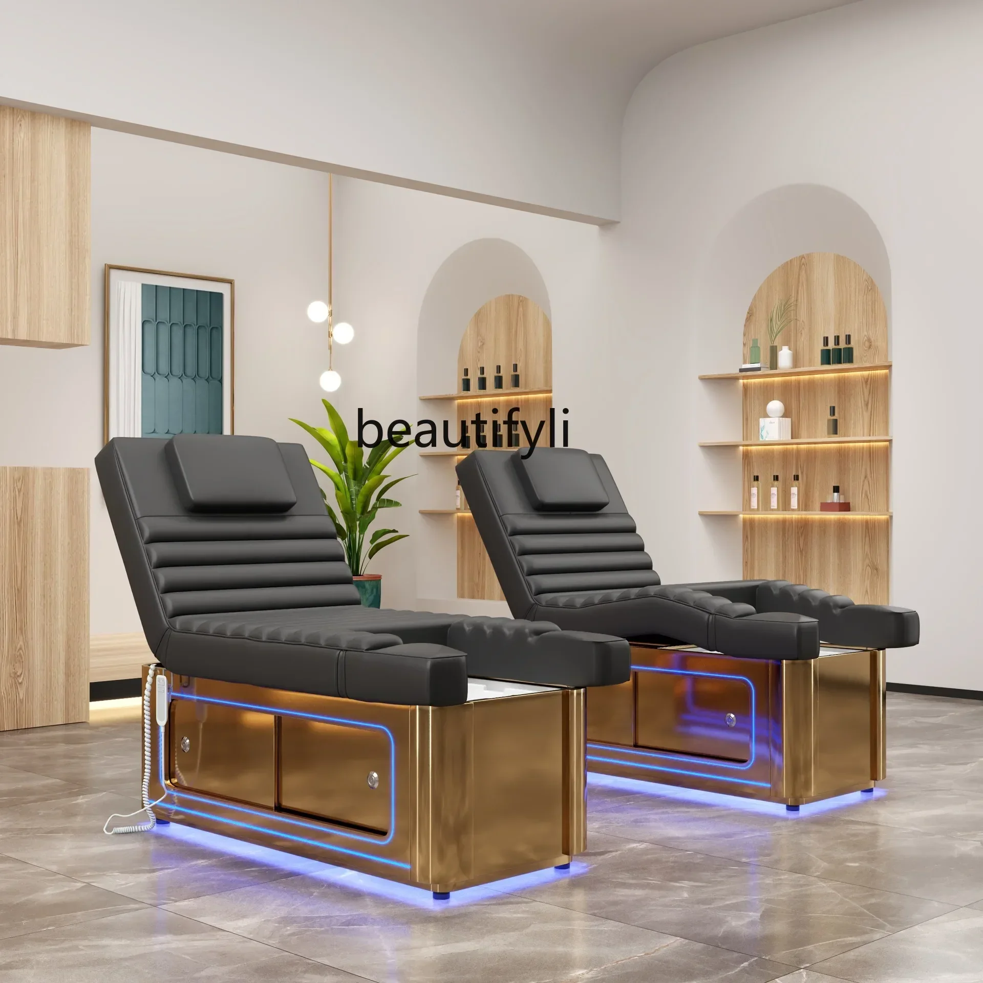 

smt14 New Electric Beauty Bed Beauty Spa Shop Massage Foot Massage Bed Massage Eyelash Nail Chair