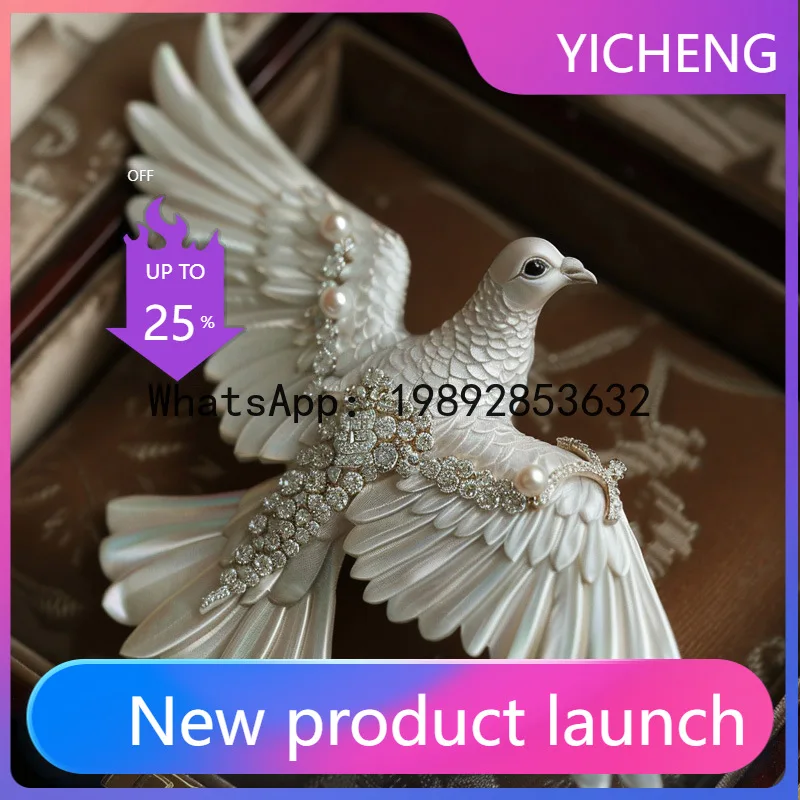 XZ exquisite pigeon brooch, original design personalized clothing light luxury accessories corsage