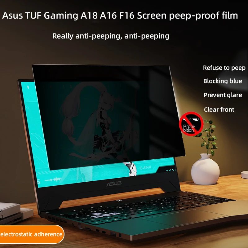 

For ASUS TUF Gaming A18 FA808 2025 Anti-Peeping Film Gaming A16/F16/A14/F17 Game Screen FA401 Anti-Peeping Privacy Anti-Spy Film