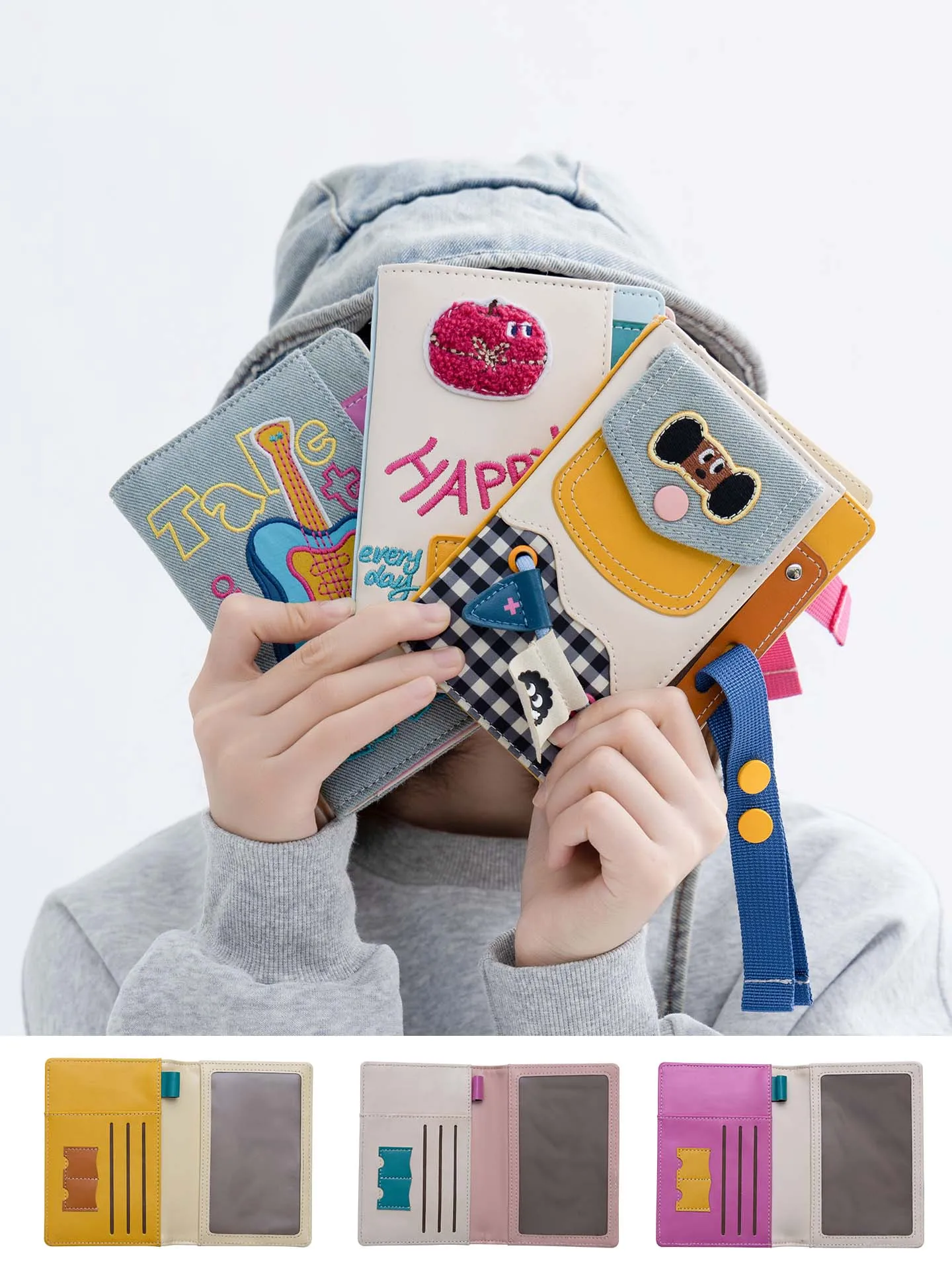 Porter Travel Document Wallet Card Positioning Portable Storage Passport Ticket Cute Multi-Compartment Organizer 2026 New Arr...