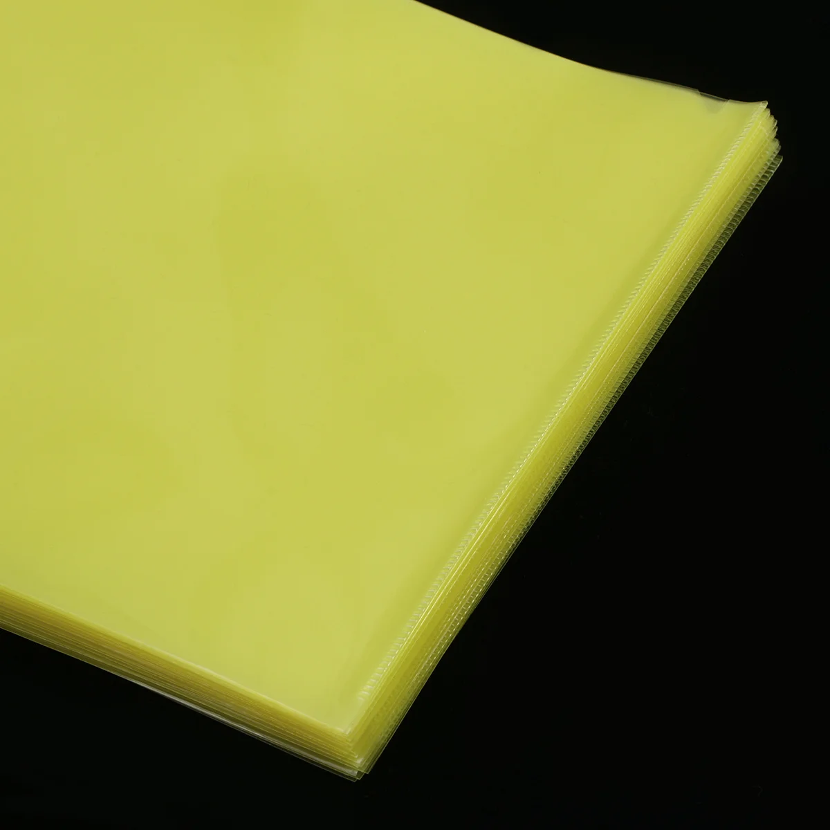 

30Pcs A4 Transparent Folder L Design Convenient Manage Holder for Documents Yellow Document Expanding Wallet L File Folder