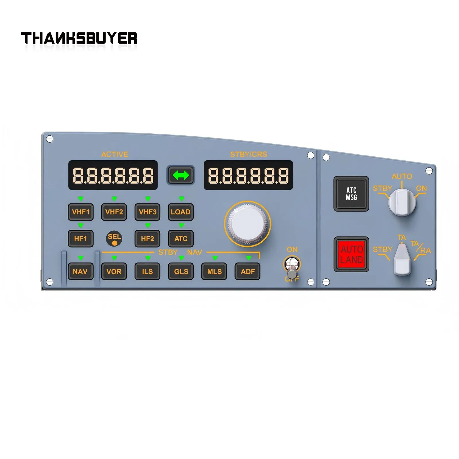 WingFlex A320 RMP COMBO CUBE WX A320 Radio Cube مع RMP ATC TCAS ووظائف اللوحة الجانبية لـ Airbus