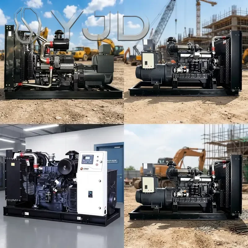 YJD Diesel Generator Set Emergency Backup Power 200KW 300KW 500KW Large Three Phase Generator for Construction