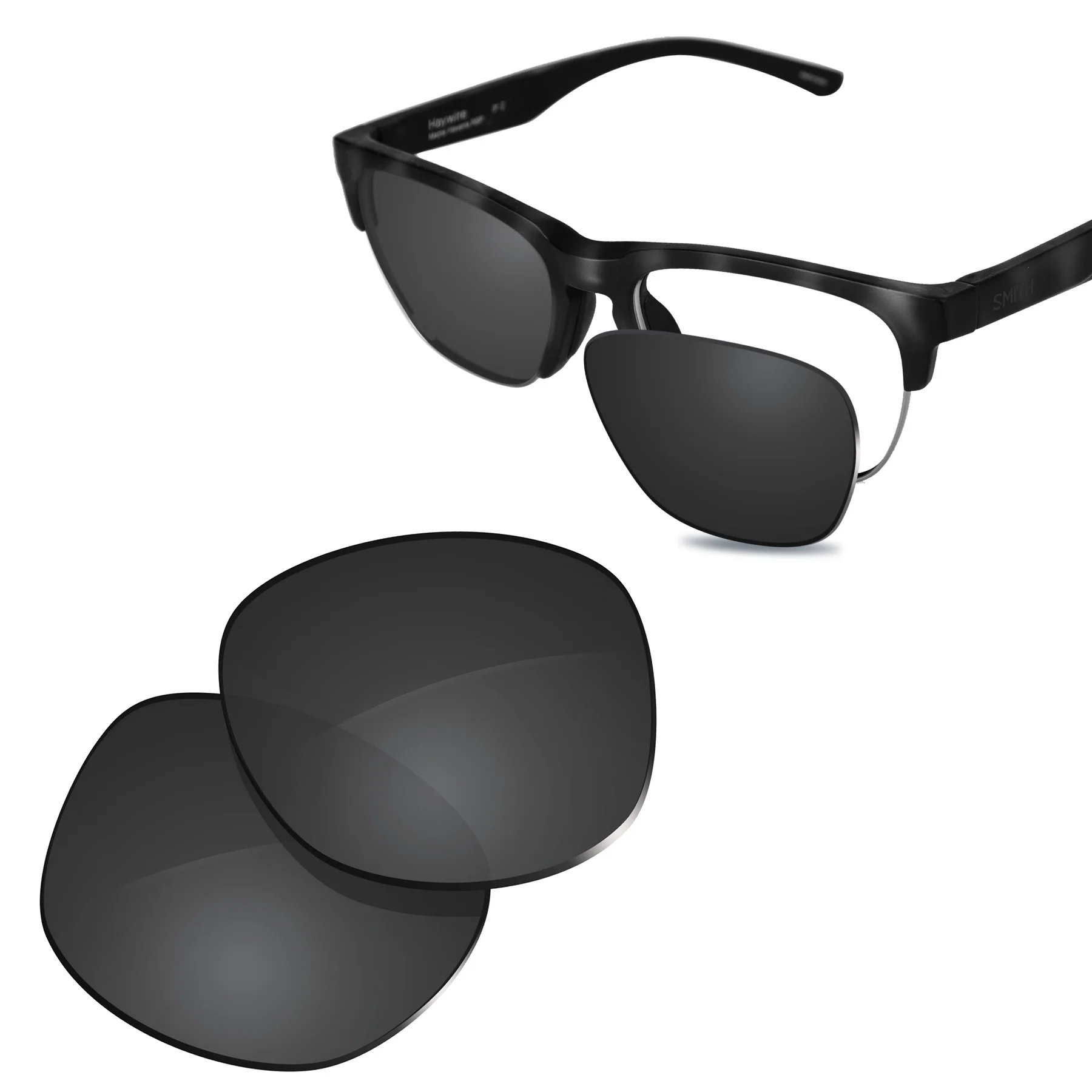 Glintbay New Performance Polarized Replacement Lenses for Smith Haywire Sunglasses - Multiple Colors