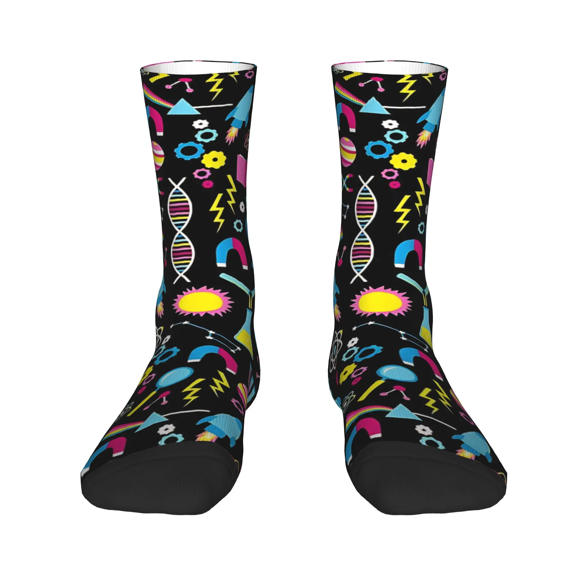 Science Studies  Stockings  Modern Socks Adults Men Soft Socks Spring Running Sports Custom Anti Bacterial Socks Gift