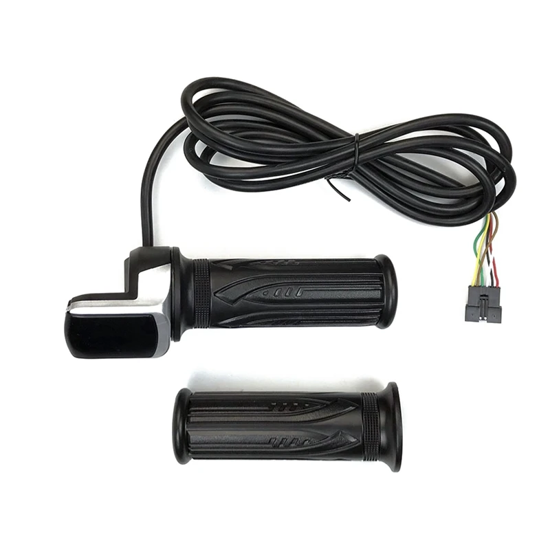 

5 Pair Waterproof LCD Display Electric Bicycle 36V Twist Throttle Motorcycle Electric Scooter E Bike Handlebar Grip