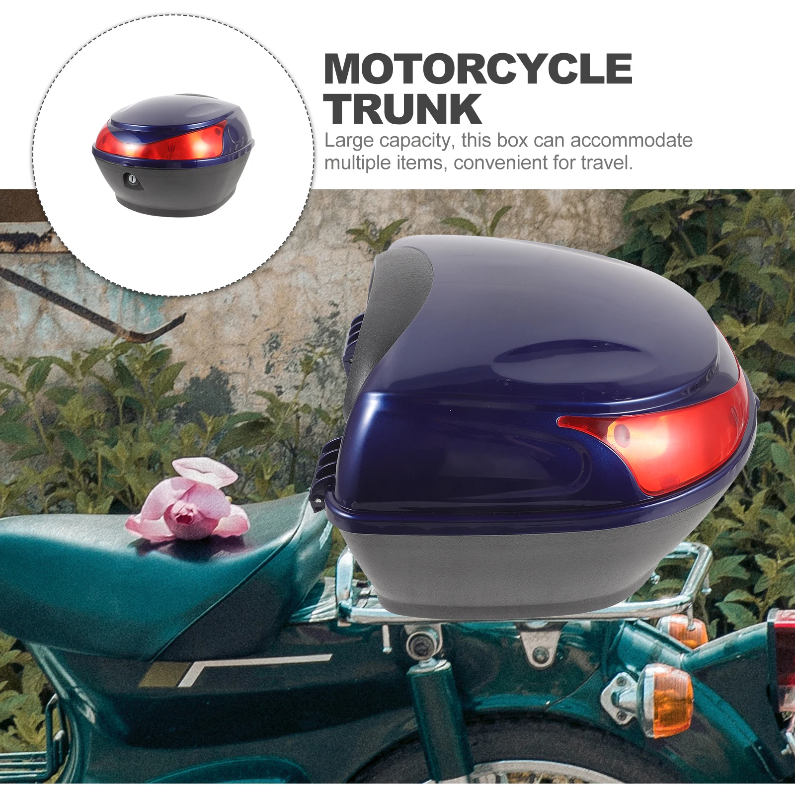 

Багажник для мотоцикла/электроскутера, большой вместимости, водонепроницаемый, с замком, для путешествий