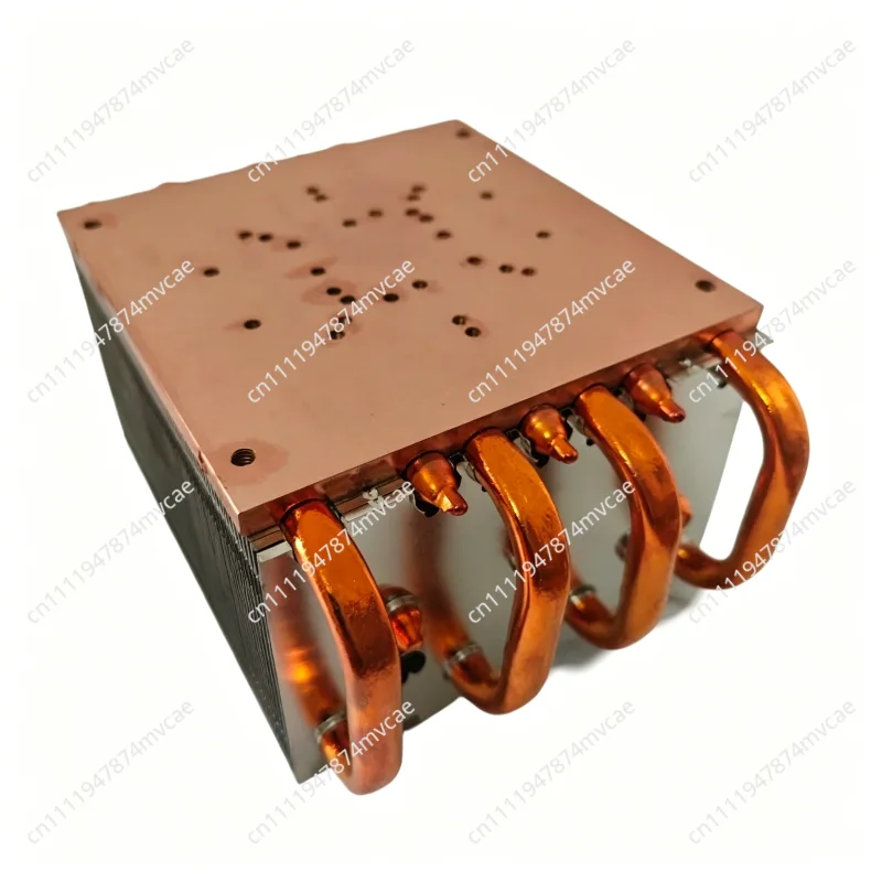 300W-400W 7-heat Pipe Lamp Radiator Pure Copper Heat Dissipation High Thermal Conductivity Copper Tube Radiator