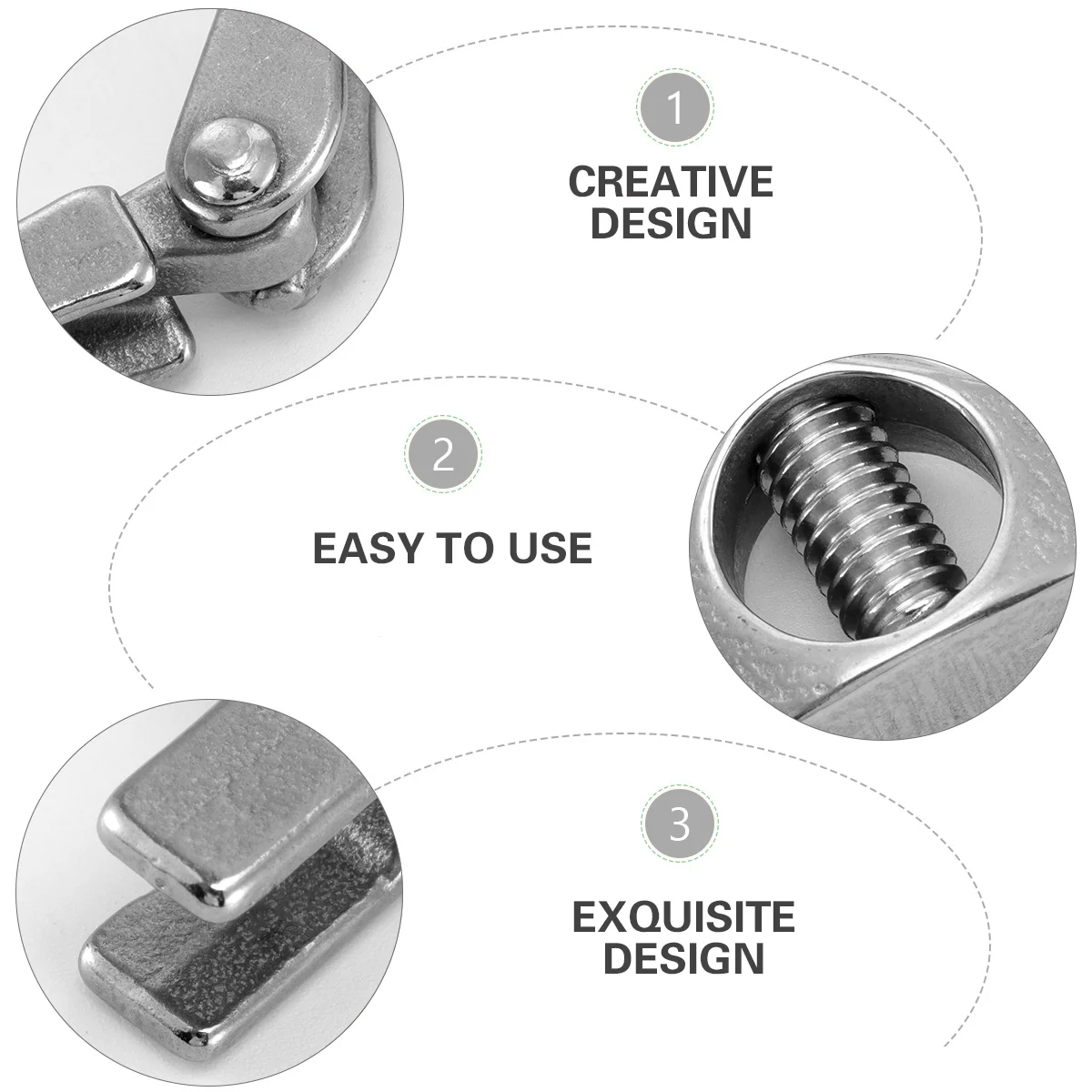 

1Set Stainless Steel 304 Single Pin Heavy Duty Silicone Gasket High Corrosion Resistance Sanitary Clamp for Homebrew