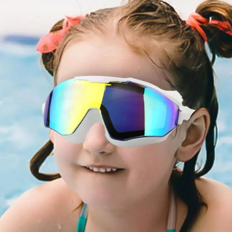 Lunettes de natation anti-buée pour enfants âgés, lunettes de natation anti-fuite, protection complète, lunettes de piscine, vision claire