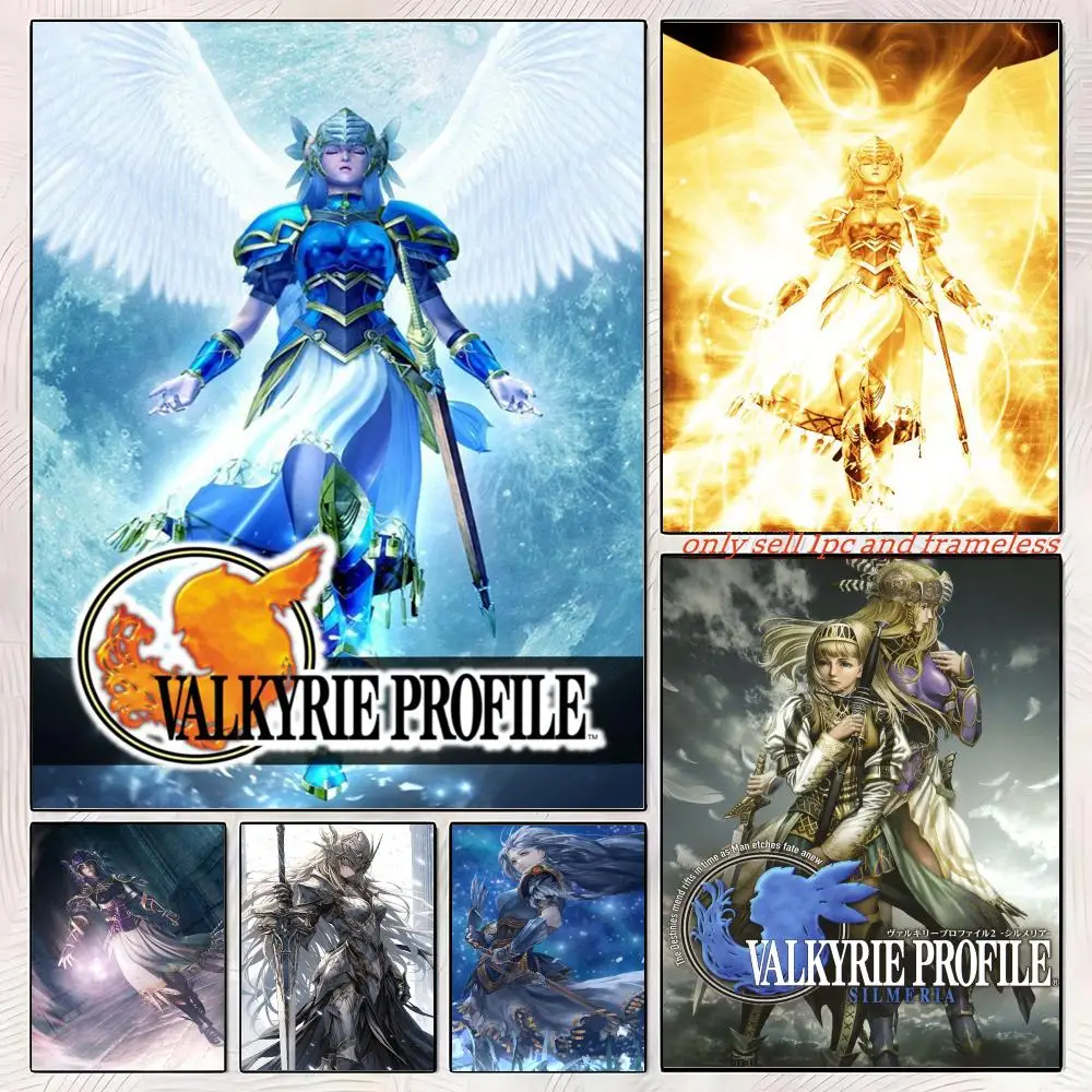 RPG Adventure Game V-Valkyrie Profile Poster Premium PP Wall Decal - Peel & Stick, HD Print, Waterproof Home Decor
