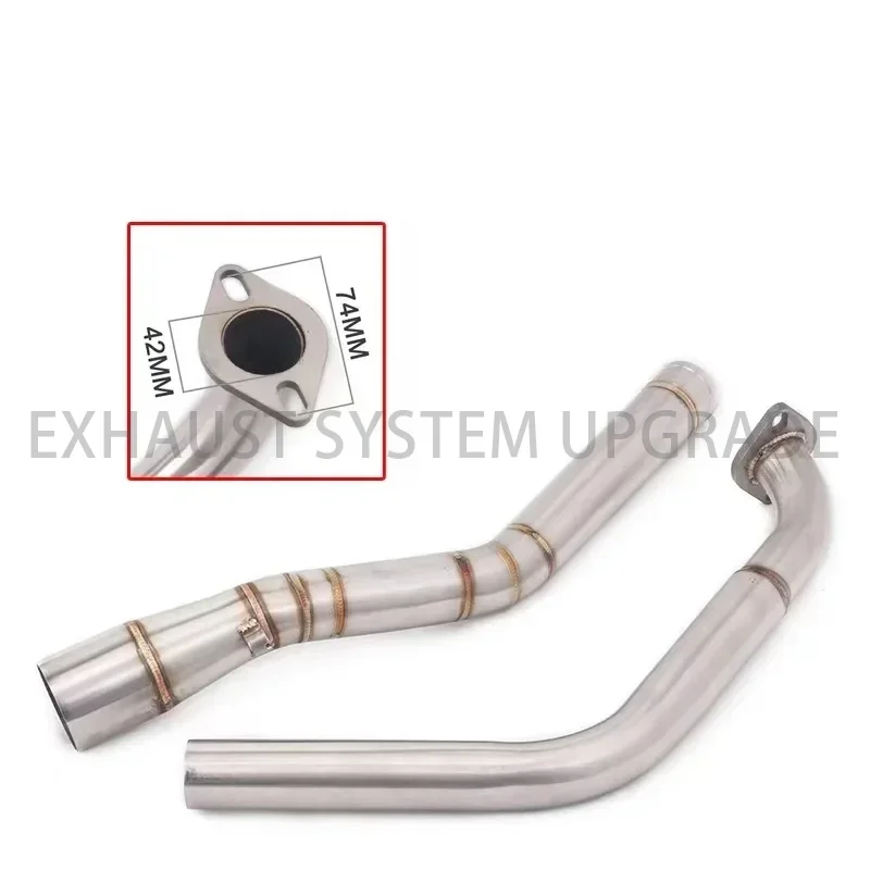 For YAMAHA YZF-R15 YZF R15 V3 R125 MT15 MT-15 2017 - 2021 Motorcycle Exhaust Escape Moto Muffler Front Middle Link Pipe Slip-On