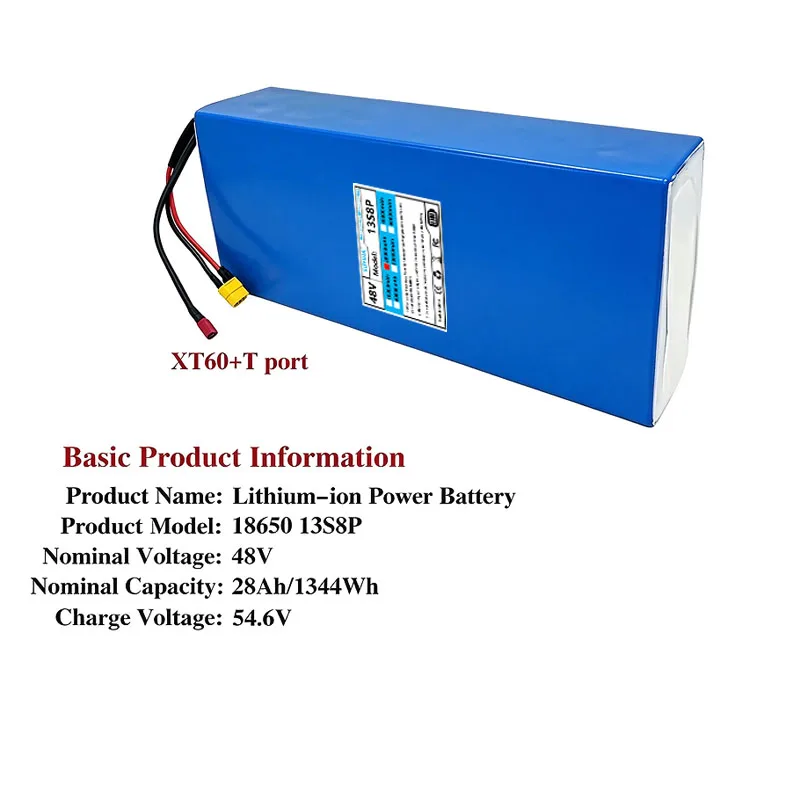 Large Capacity High-Performance 13S8P 48V 28Ah Battery Pack for KUKIRIN G2 MAX Electric Scooters Electric Vehicle Batteries