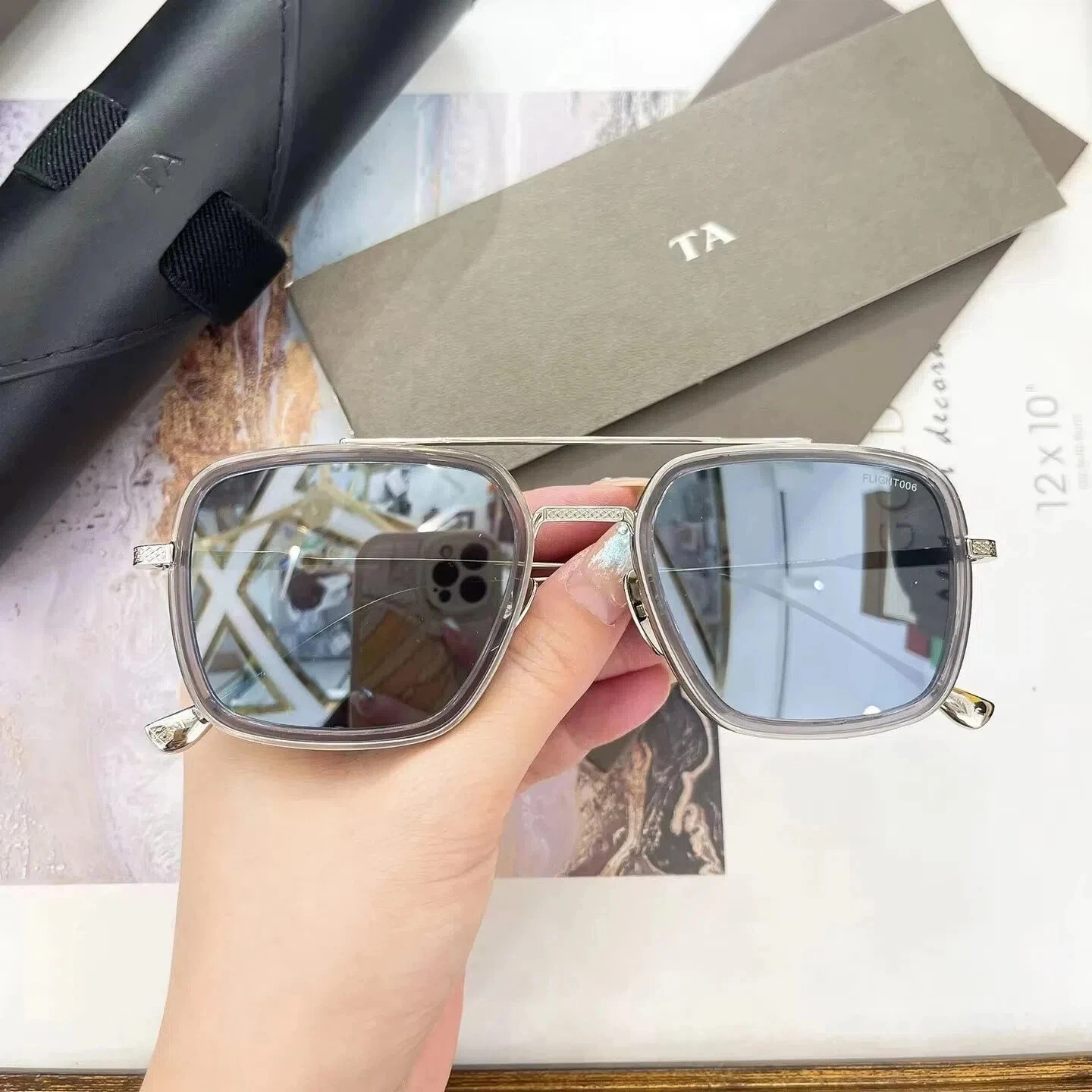 

Original Factory For DIYTA DT DTS006 FLIGHT 006 With Brand Box Luxury UV400 Polarized Driving Anti-Glare Men Women Sunglasses