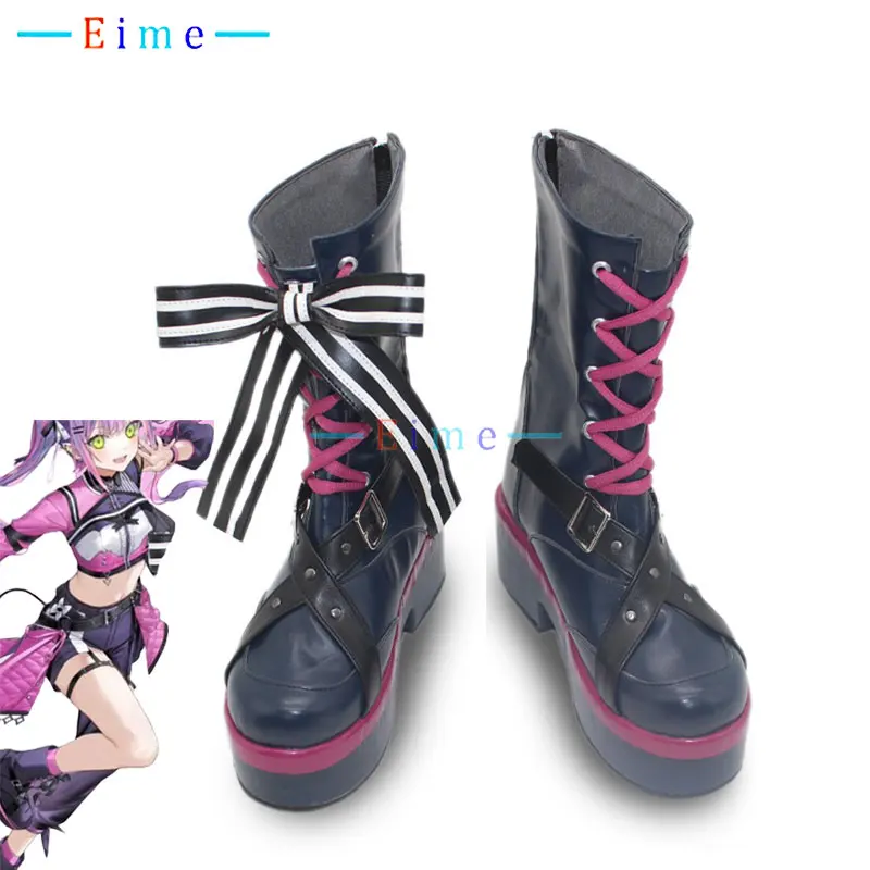 

Tokoyami Towa Cosplay Shoes Anime Accessories Vtuber Cosplay Props PU Shoes Halloween Carnival Boots Custom Made