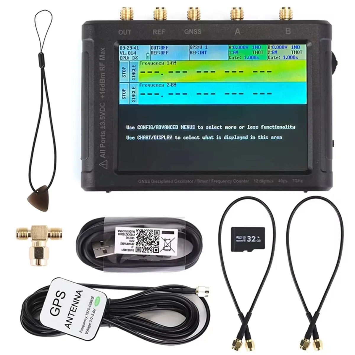 L73A NEW ZC412 Frequency Counterdual Timer/Counter with Built-in GPSDO 12-Bit High- Frequency Counter