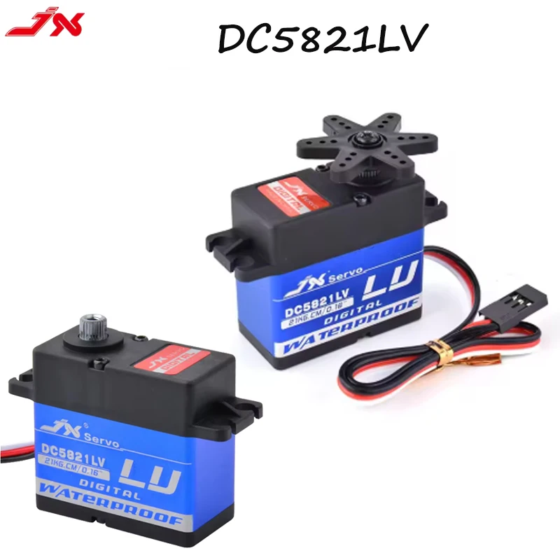 JX DC5821LV Servo 21KG Waterproof Core Full Metal Gear 1/8 1/10 Scale RC Car Buggy Crawler TRAXXAS RC4WD TRX-4 SCX10 D90