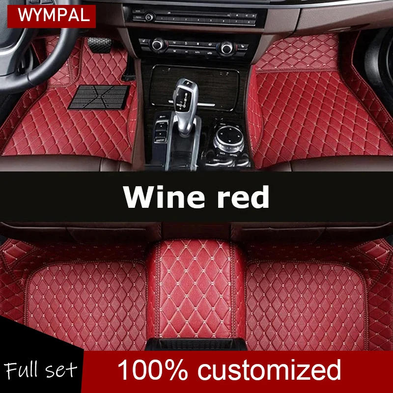 NONE Benutzer definierte Auto Luxus Leder Auto Boden matte für Renault Clio 4 Auto Matte Full Set Frauen wasserdichte Accessoires 10