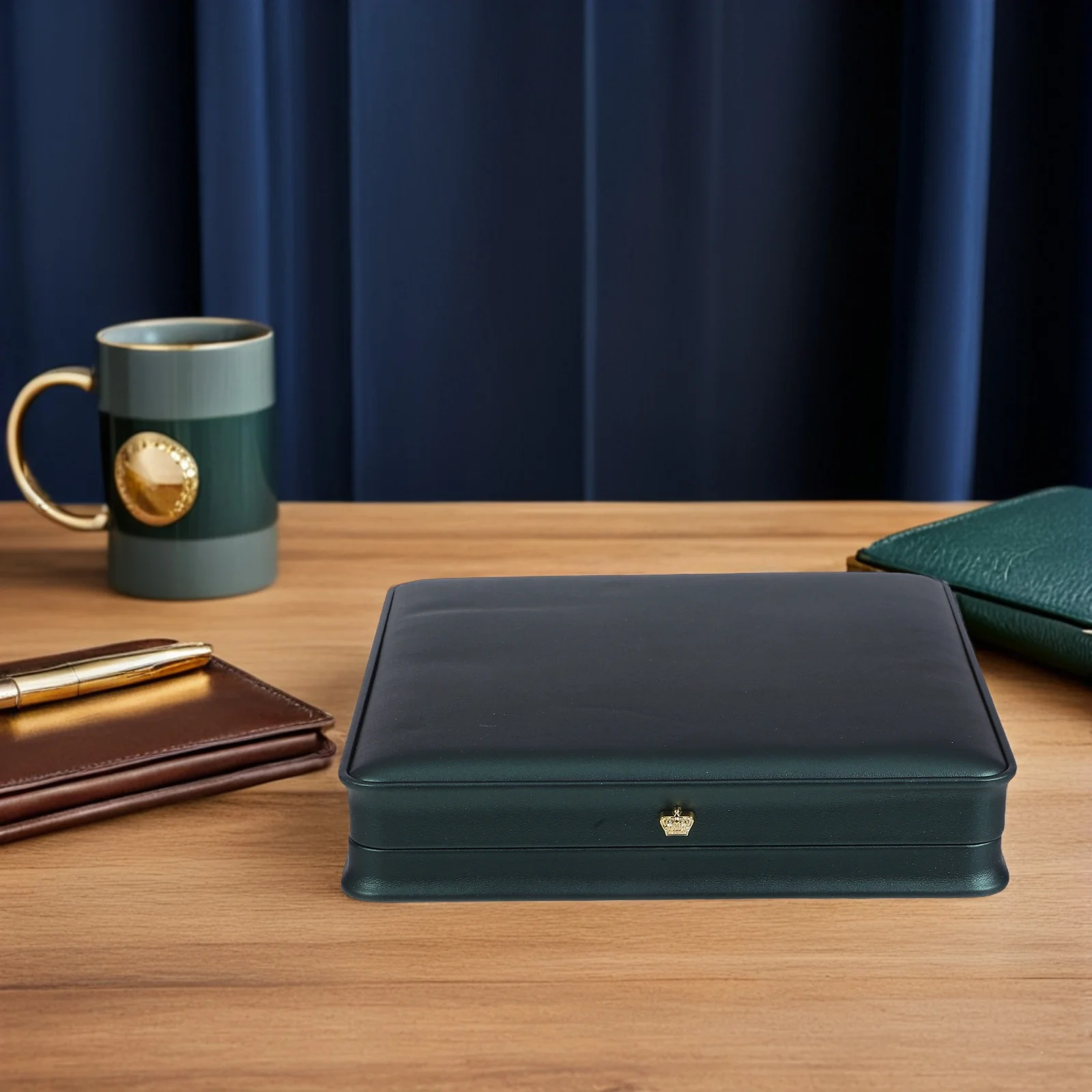 

Faux Square Jewelry Organizer Box for Wedding Jewelry Earring Ring Necklace Bracelet Storage Display Case