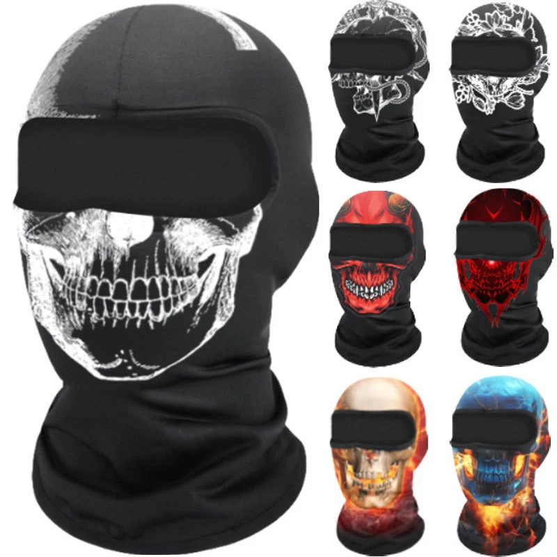 Protetor solar Balaclava para homens, lenço facial completo, máscara de motocicleta, boné à prova de vento, máscara tática, icethread, bicicleta