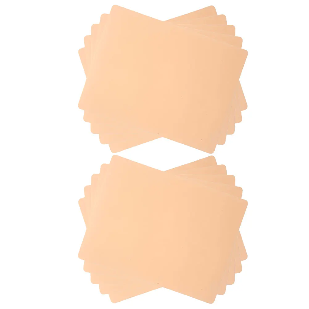 

10Pcs Eyebrow Practice Skin Portable Reusable Synthetic Skin For Tattooing Eyebrow Embroidery Practice Sheet