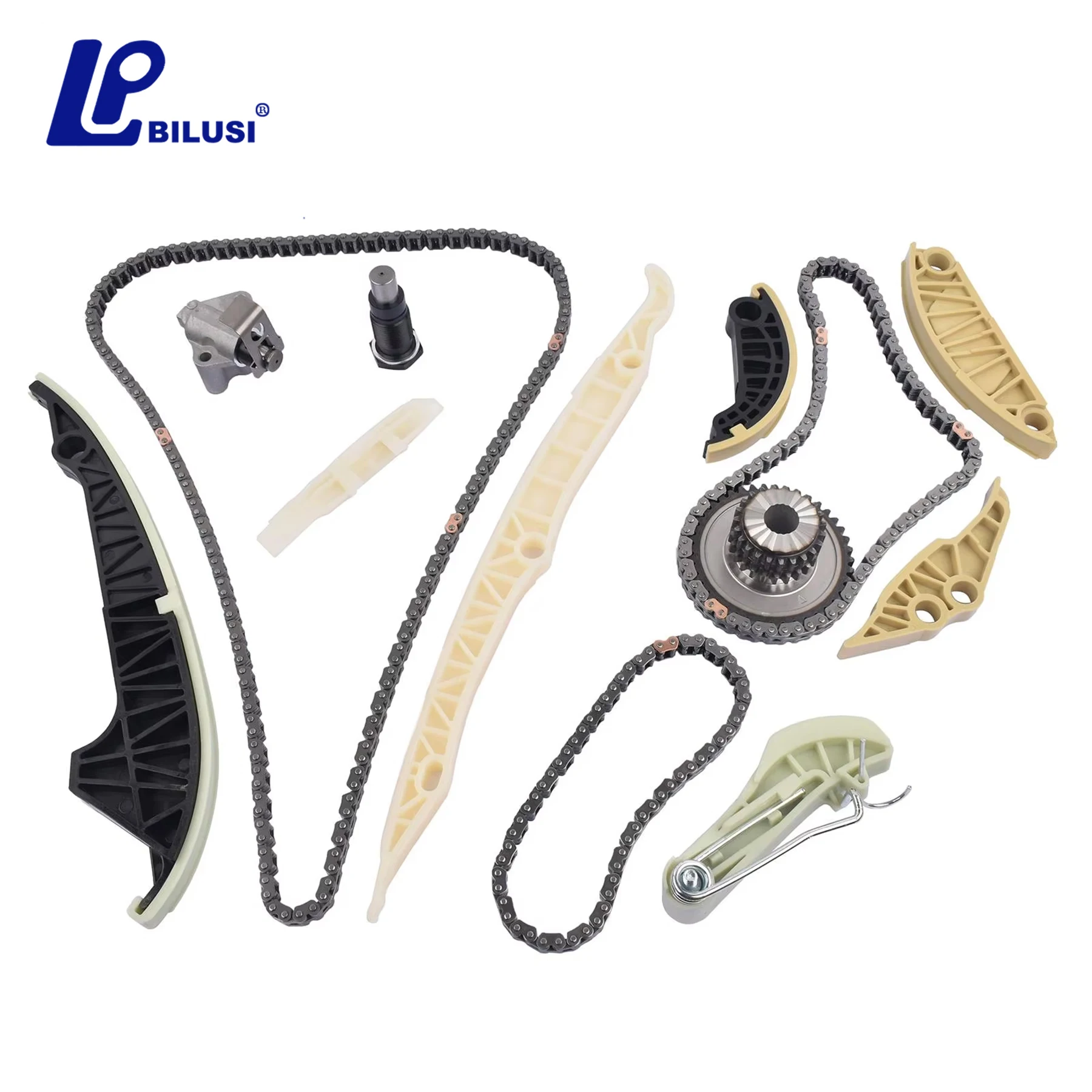 FAW 13Pcs EA888 Gen2 1.8T / 2.0T Engine Timing Chain Tensioner Guide Kit for VW Golf MK7 Polo AUDI A3 A4 06H109469AD 06H109507N