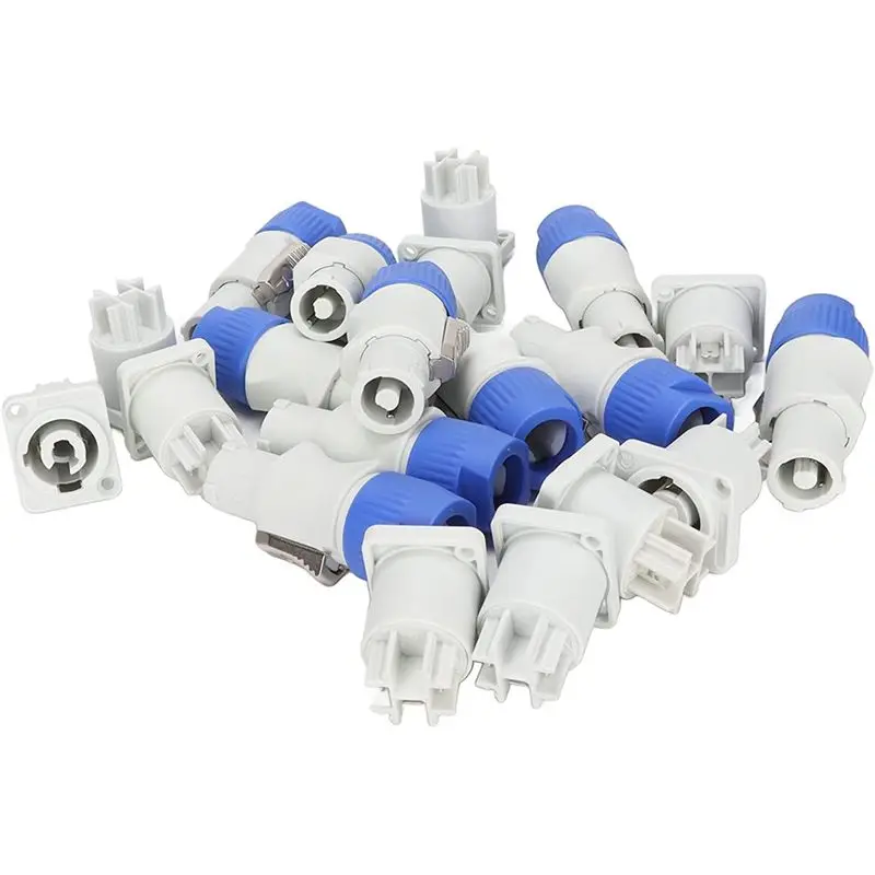 [TOP SALE] 3 Pin AC Power Con Male and Female Head Connectors, Signal Input Jack for Beam Light Stage Light Power (Output)