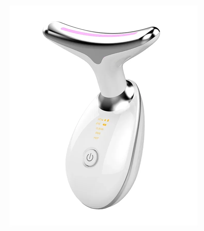 

2023 Neck care device Massager With Vibration Skin wrinkle Tightening and Lifting light led For Home