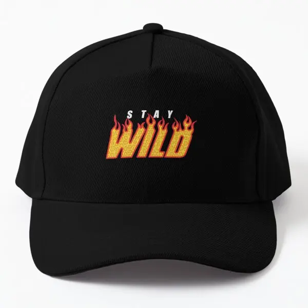 Stay Wild Fire Ben Azelart  Baseball Cap Hat Solid Color Sun Czapka Snapback Bonnet  Boys Black Fish Casquette Sport Women