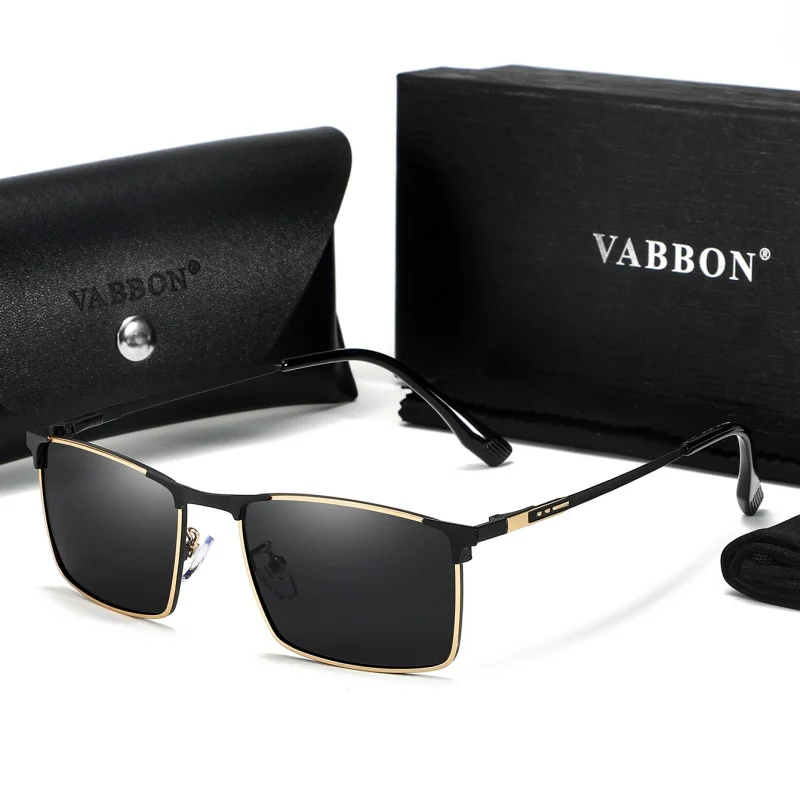 Vabbon Trendy للرجال والنساء إطار مربع الاستقطاب نظارات الموضة في الهواء الطلق النظارات الشمسية المضادة للأشعة فوق البنفسجية الصيد والقيادة نظارات، هدية مميزة 9507