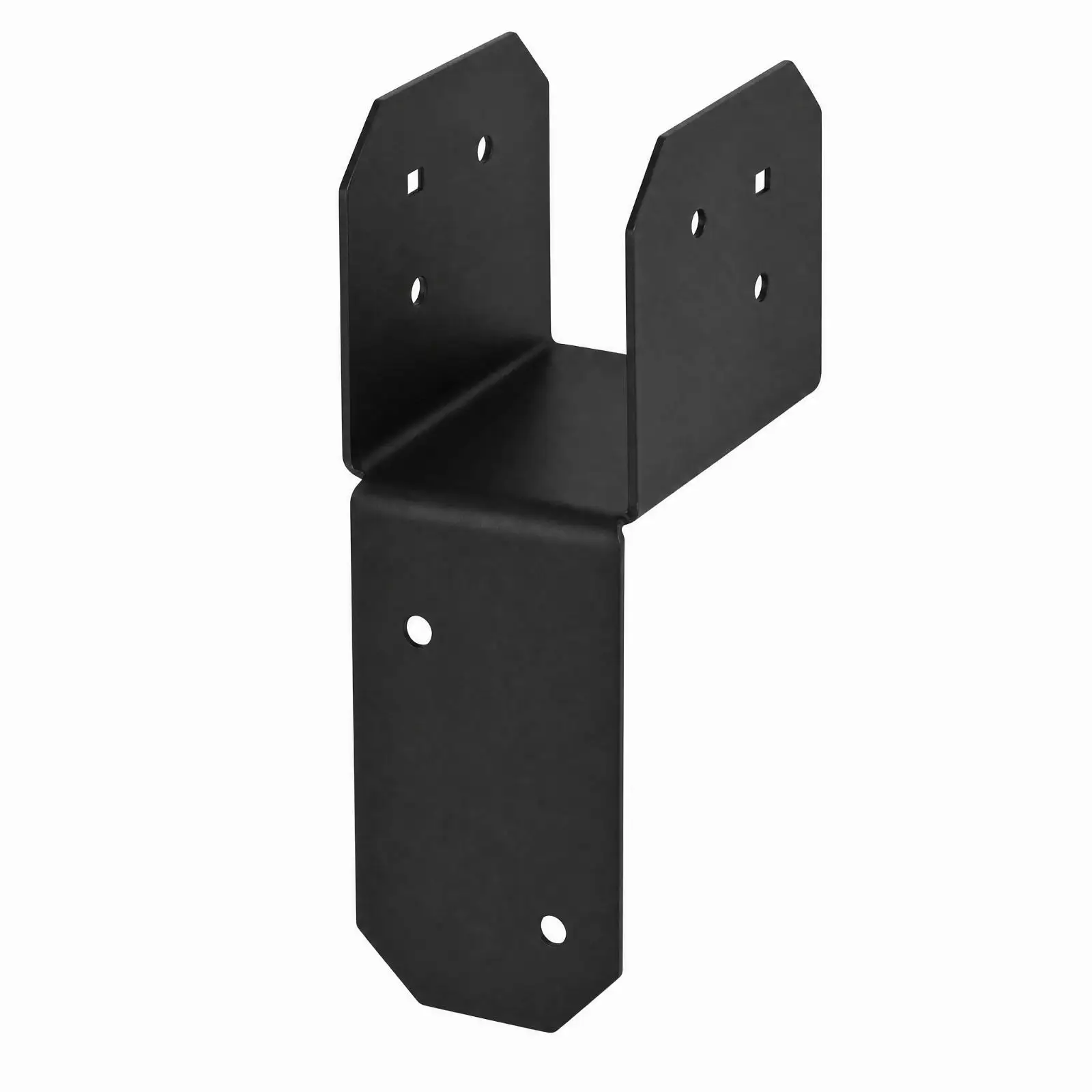 Multi Purpose Joist Anchor Bracket for Wooden Pergola Joint Fastening Coated Steel Connector with Guide Holes for Screws