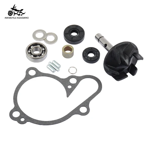 Imagen 2 del producto Kit de reparación de bomba de agua SJ con juntas y sellos compatibles con Yamaha YZ125 2005-2022 sistema de refrigeración prevención de fugas calidad OEM