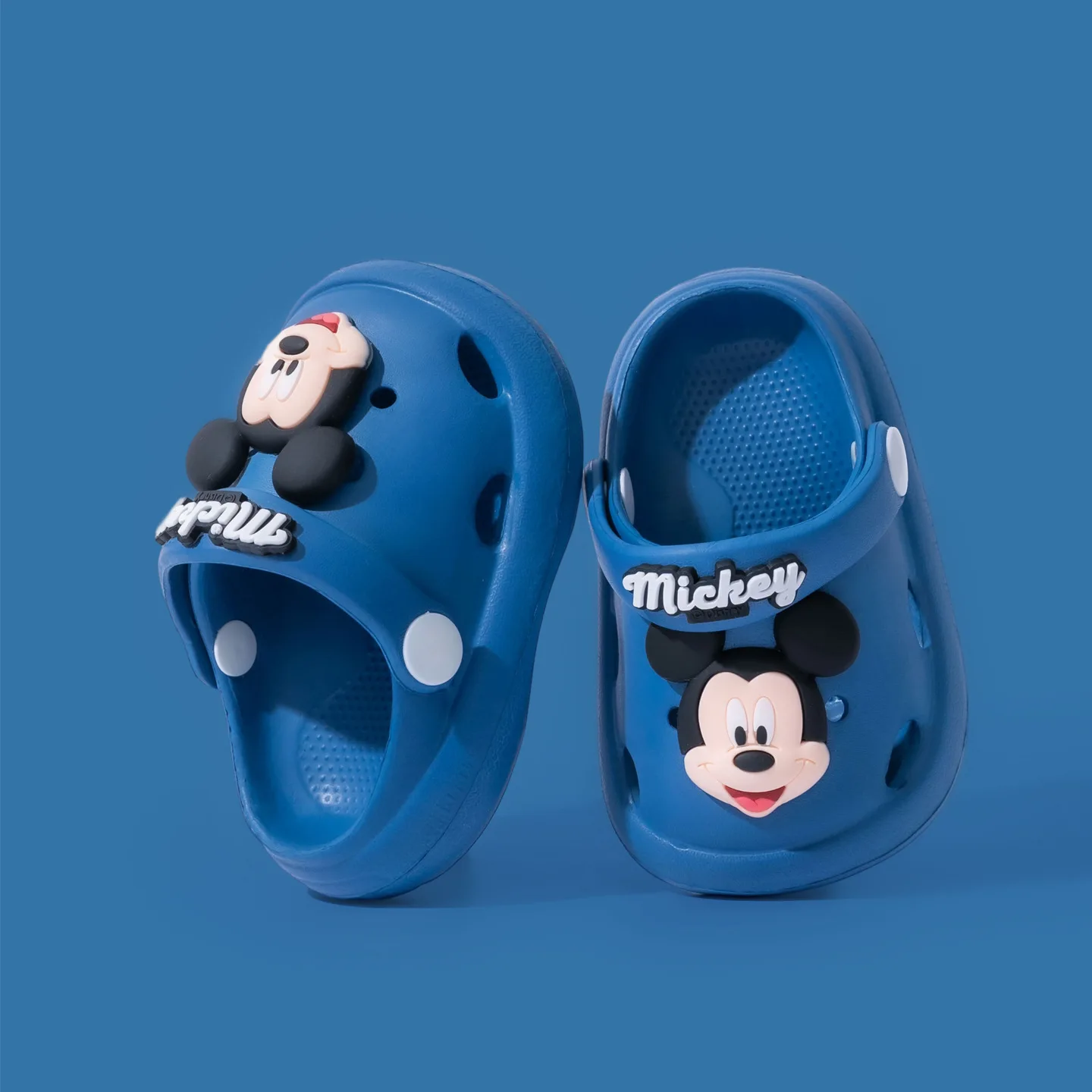 أطفال حذاء كاجوال الصنادل إيفا الشاطئ الكرتون أحذية الصيف أحذية للفتيات المضادة للانزلاق تنفس الأزرق الوردي الأحذية حجم 13 سنتيمتر-20 سنتيمتر #2