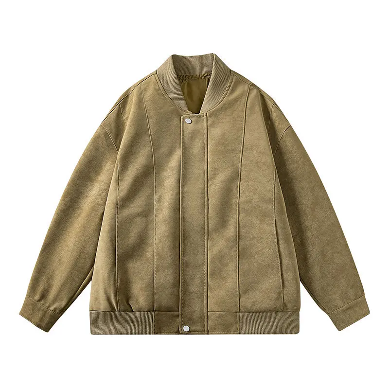 

Mens Retro Leather Jacket Lapel Motorcycle Coat Autumn Winter Slim Fit PU Leather Windproof Outerwear